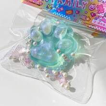 新品热销！猫爪慢回弹软萌玩具，高级精致果冻蜡凝胶捏捏乐，鲷鱼烧造型，柔软硅胶减压解压玩具，可爱动物爪捏捏乐，萌系减压玩具，青少年成人派对生日节日送礼佳品 - 彩色 - 查看 12