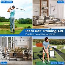 GOFLAME Golf Click Stick Swing Trainer With Click Sound Weight Golf Warm-Up Practice Tool For Speed, Flexibility Balance Tempo & Strength - Black - View 6