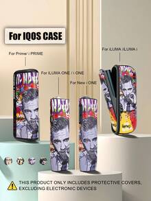 1PC For IQOS ILUMA ONE/ I One/New Iluma I One, ILUMA/Iluma I ,ILUMA PRIME/Iluma I Prime Protective Case Full Protection Anti-Drop Fashion Personalized Graffiti Leather Case Anti-Scratch Anti-Rub Anti-Pressure Anti-Shock PU+PC Splicing Hard Shell Precise Hole Position Leather Case Couple Style Multiple Colors Available Gift For Self-Use Storage Box - 1 - View 5