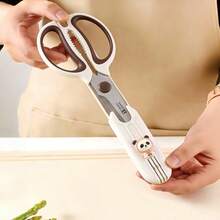 Stainless Steel Kitchen Scissors (With Magnetic Sheath) - Private Chef Scissors, Essential Kitchen Tool & Accessory, Suitable For Cutting Chicken Bones/Salad/Fruits & Butter, Stainless Steel Blades, Sharp And Durable - Stainless Steel Scissors (with Magnetic Blade Sheath) - View 6