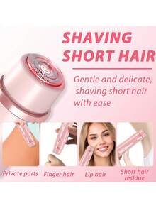 Máy cạo râu điện 2 trong 1, máy cạo râu điện hai đầu, máy tỉa lông vùng bikini không dây dành cho nữ với đầu có thể tháo rời, cảm ứng nhẹ nhàng, thiết kế chống nước dùng được cả khi khô và ướt, sạc USB, tiện lợi mang theo, dùng để tỉa lông vùng bikini, nách, chân và cơ thể, dụng cụ tạo hình lông mày, đồ dùng du lịch, pin 400mAh, thiết bị triệt lông. - Xem 7