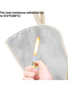 Curling Iron Flat Iron Holder Mat Heat Resistant Hair Iron Hanging Pouch Hot Hair Tool Travel Case - View 6