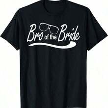 Bro Brother Of The Bride Wedding Party - Wedding Usher T-Shirt - Black - View 7