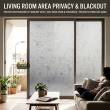 1Roll Window Privacy Film Static Cling Non-Adhesive Window Film Frosted Glass Bathroom Door Decoration Privacy Covering - Wheat - View 6