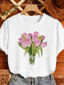 Women T-Shirts - White - View 2