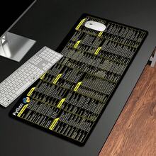 1片特大號耐用滑鼠墊，適用於Python擴展快捷鍵桌墊，附擴展速查表與辦公室快捷鍵，小型滑鼠墊適用於辦公室筆電鍵盤與桌面，精確縫製邊緣與防滑橡膠底 - 擴充快捷鍵 - 查看 7