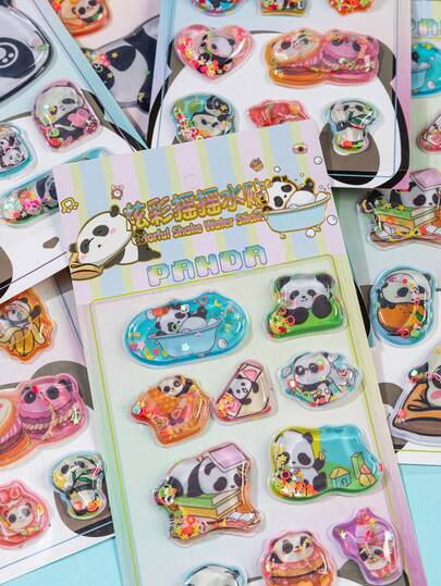 Bộ sticker hoạt hình 3D dễ thương mới năm 2026 | Sticker dán ốp điện thoại, sticker dán sổ tay, hình gấu trúc, các loài động vật đáng yêu. Sticker chống thấm nước, có thể tái sử dụng, thích hợp để trang trí sổ lưu niệm và văn phòng phẩm, có thể dùng với ốp điện thoại.