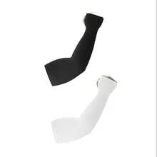 2 Pairs Plus Size Summer Cooling Sports Compression Sleeves, High Elasticity Unisex, Suitable For Outdoor Activities, Daily Commute, Tattoo Coverage - Multicolor - View 8