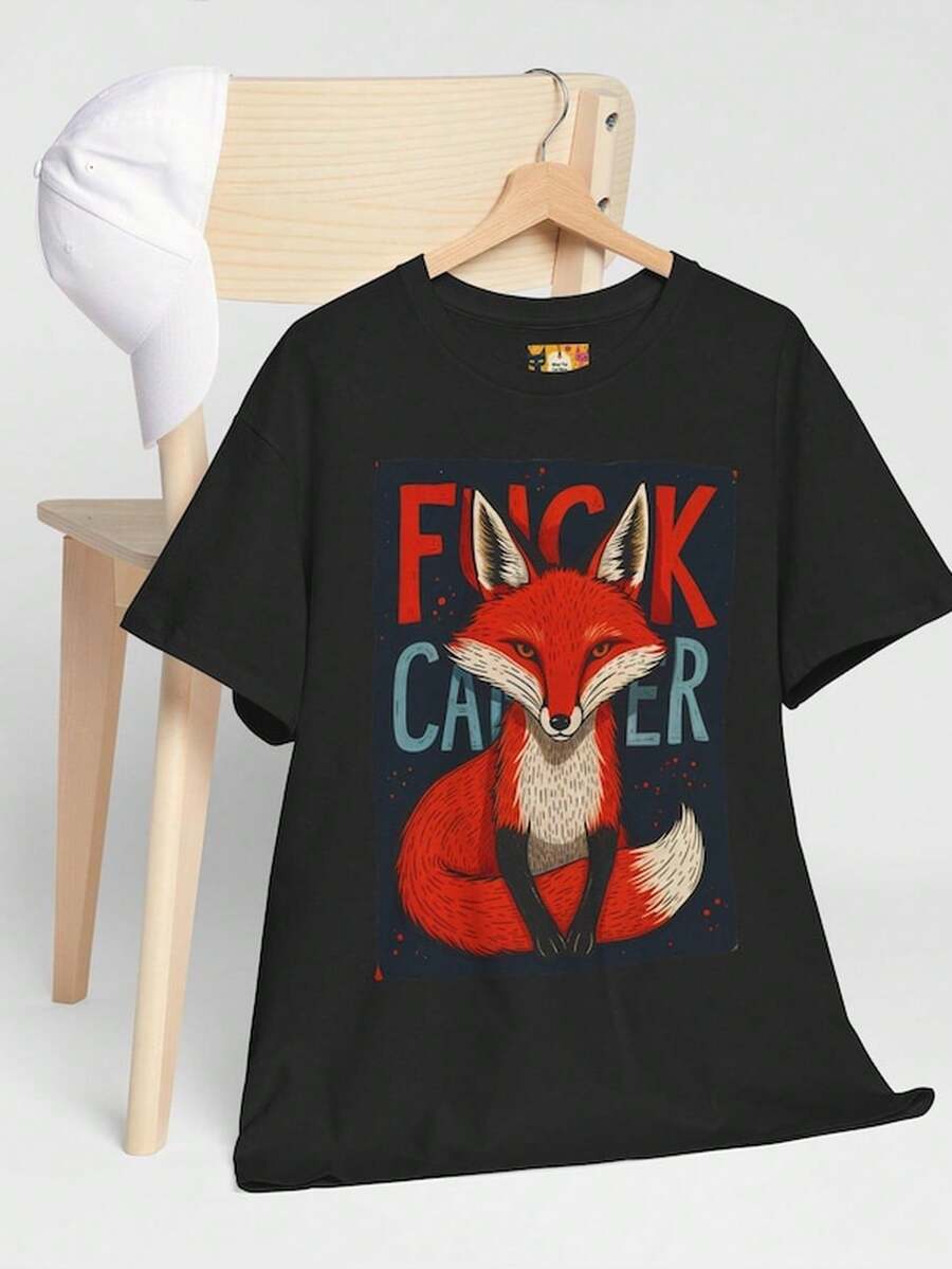 Fck C1Ancer Fox T1EE UniS1ex Cotton C1Ancer Awareness S1Hirt.
