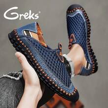 Women's Breathable Mesh Closed Toe Sandals, Slip-On Non-Slip Soft Sole Casual Shoes, Lightweight Summer Outdoor Footwear - 藍色 - 查看 7