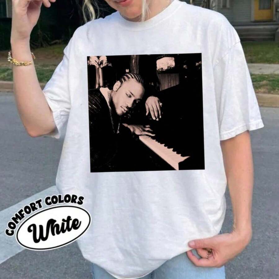 D'Angelo Rapper 90s Gift For Fans T-S1HirtShirt For Women Camiseta 100% Algodón Unisex - Playera Casual Premium de Corte Cómodo - Blanco - Ver 1