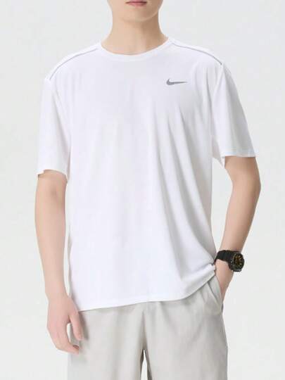 Adidas Nike MILER Dri-Fit 防曬防紫外線速乾輕盈透氣短袖跑步T卹 男款