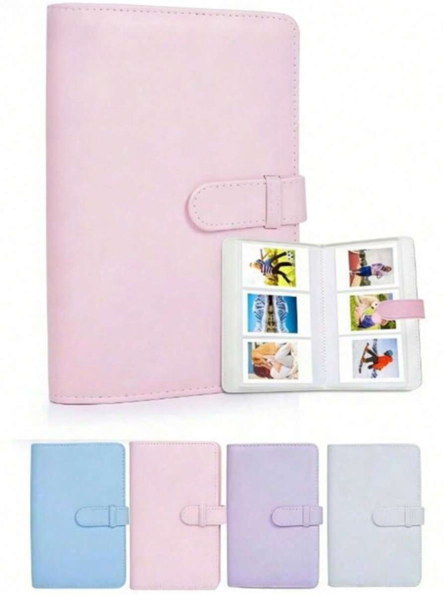 108 Pockets Photo Album, PU Leather Storage Box For 3-Inch Photo Paper, Suitable For Fujifilm Instax Mini 12 Camera - Multicolor - View 1