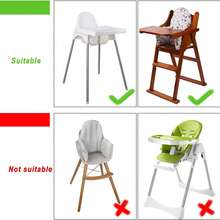 1 Cojín reversible estampado para silla alta de bebé con respaldo inflable y cojín de asiento inflable incorporado, compatible con silla alta Antilop - Multicolor - Ver 10