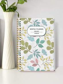 BUBU 2026-2027 Cartoon Academic Planner, 2-Year Spiral Bound Monthly Organizer, Suitable For Students, Teachers And Daily Use, Back To School Office Supplies Essential - Green - View 6