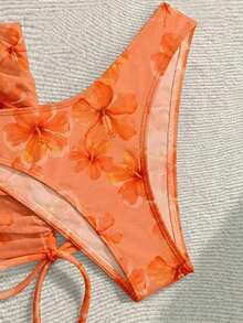 Conjunto de traje de baño de vacaciones para mujer, conjunto de vacaciones de verano para mujer, conjunto de playa para mujer - Multicolor 6 - Ver 3