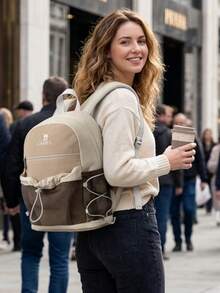 CAMEL CROWN Mochila de viaje ligera para exteriores, mochila de día portátil para senderismo - Castaño de otoño - Ver 2