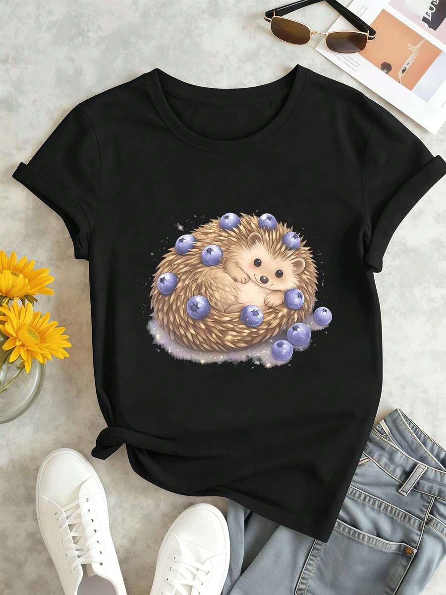 Women T-Shirts - Black - View 1