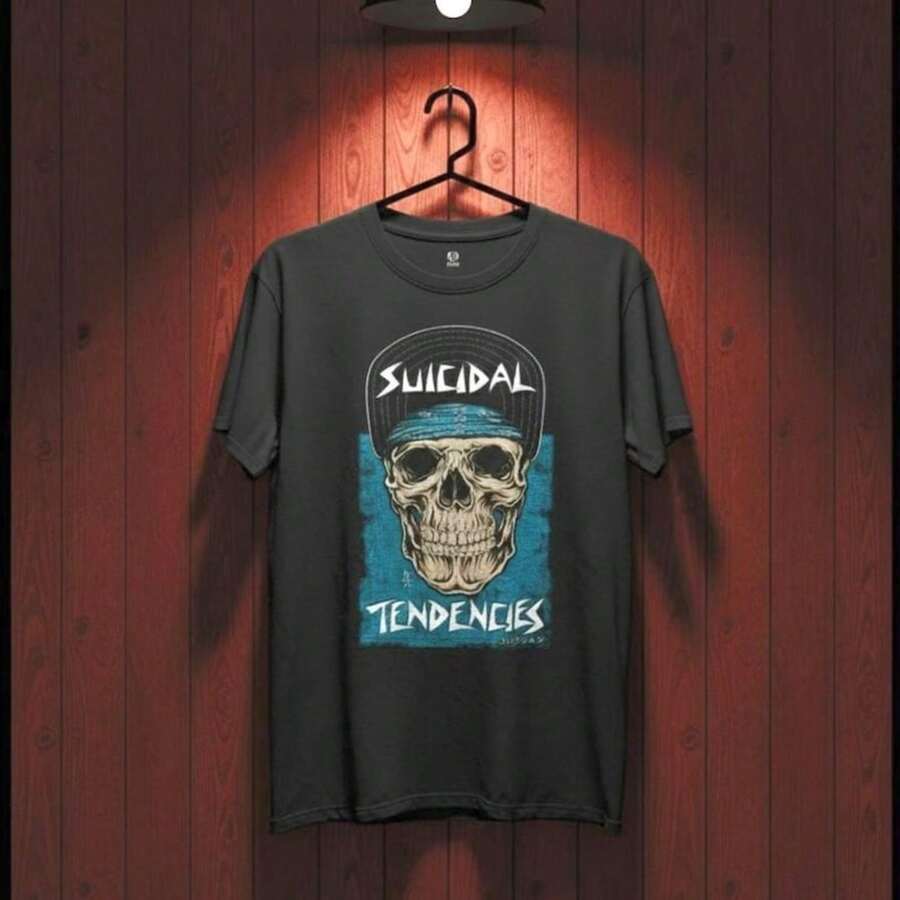 Suicidal Tendencies Is An American Crossover Band Formed In 1980. [This Appears To Be A Separate, Unrelated Sentence:] Women's Shirt. 100% Cotton Unisex T-Shirt - Premium Casual Comfortable Fit T-Shirt - 黑色 - 查看 1