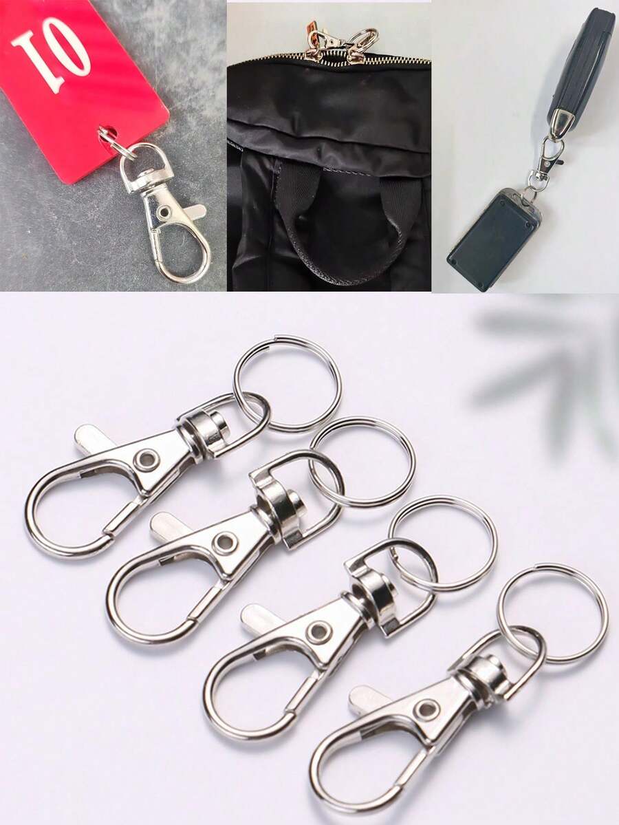 包包配件 DIY 钥匙扣配件 钥匙链锁 小配件 背包 学生包配件 合金狗扣钥匙扣 金属盒包配件 扣环包带挂钩 龙虾扣 肩带钩 - 彩色 - 查看 1