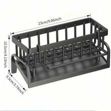 Giá để ráo nước đa năng, chất liệu ABS/thép không gỉ, có thể đựng nước rửa chén, miếng bọt biển, khăn lau chén, dụng cụ nhà bếp, lưới thoát nước, giá đựng khăn lau chén kèm giá treo khăn, chất liệu thép carbon cao cấp, dụng cụ sắp xếp nhà bếp, giá đựng miếng bọt biển và khăn lau chén, giỏ đựng đồ dùng nhà bếp, đồ dùng thiết yếu cho nhà bếp, trang trí phòng, phụ kiện. - Nhiều kiểu dáng và màu sắc - Xem 3