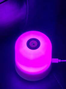 1pc 7-Color Night Light, USB Powered Touch Bedside Lamp For Bedroom, Nursery, And Adult Room Decor, Gift - Multicolor - View 5