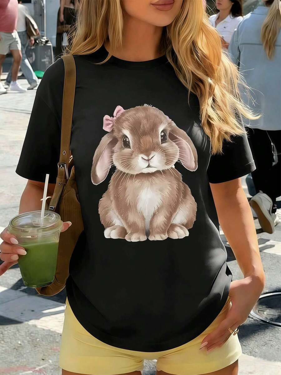 Women T-Shirts - Black - View 1