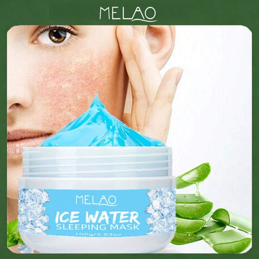 MELAO Overnight Hydrating Gel Face Mask, Cooling & Soothing, Suitable For Fatigued & Puffy Skin, Deep Hydration, 100g/3.53oz - 100g - View 1