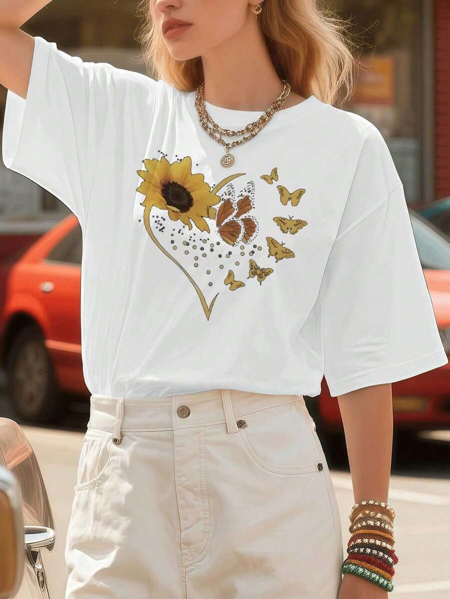 Women T-Shirts - White - View 1