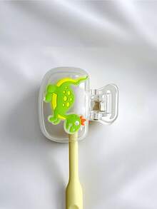 Custodia per spazzolino da denti a forma di dinosauro fluorescente, protezione per testina dello spazzolino, strumento portatile per conservare lo spazzolino da denti al riparo dalla polvere, molletta per spazzolino da denti portatile, protezione antipolvere per spazzolino da denti, comodo da trasportare, ottimo regalo per coppie, amici, famiglia, insegnanti, appassionati di viaggi, essenziale per casa, dormitorio, stagione back to school - Multicolore - Visualizzare 10