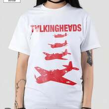 Talking Heads T-Shirt 90s Retro Punk R1OCk New Wave Band Music Fan Merch Shirt.JPG Camiseta 100% Algodón Unisex - Playera Casual Premium de Corte Cómodo - Blanco - Ver 1