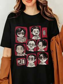 Dam-T-shirts - Svart - Visa 6