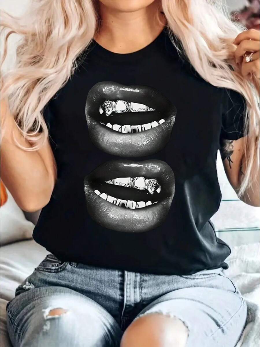 Women T-Shirts - Black - View 1