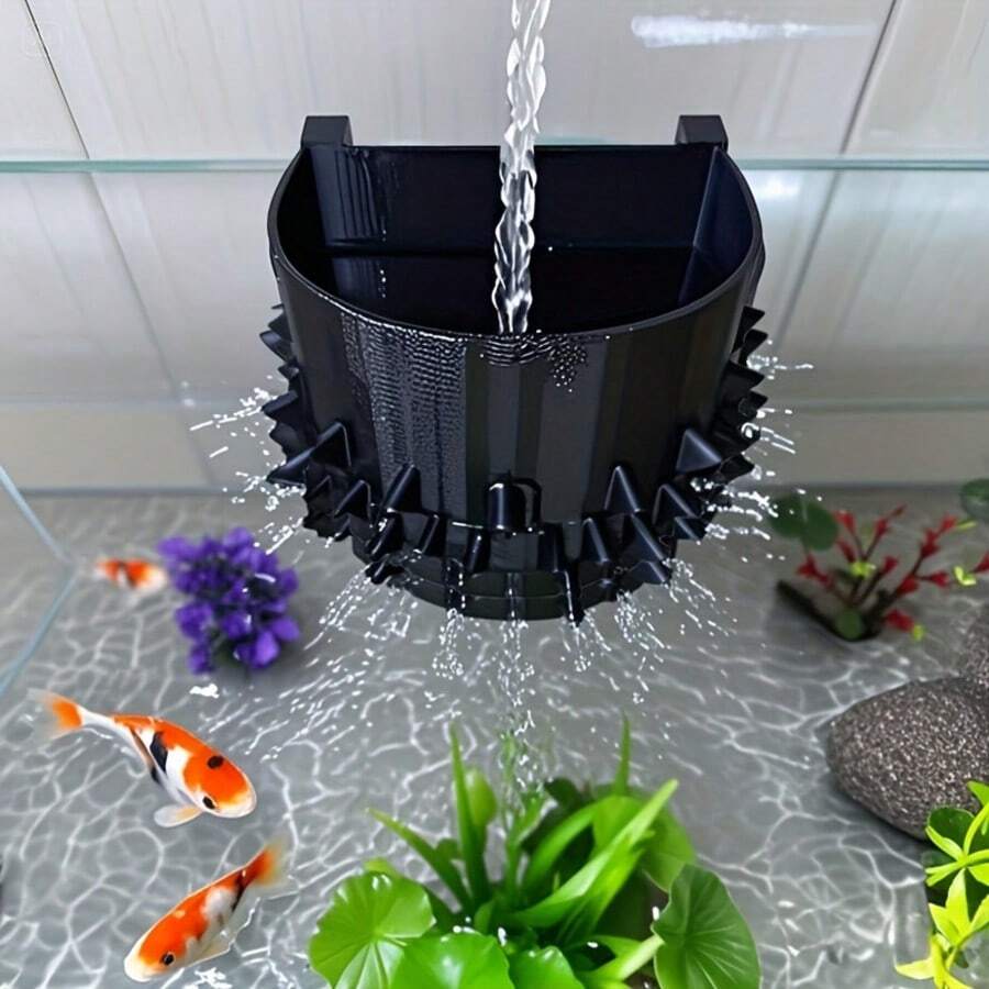 Diffuser Pengganti Air Akuarium Desain Anti-Vortex, Diffuser Tambahan Pengisian Akuarium, Kompatibel dengan Semua Akuarium Kaca, Pemasangan Mudah, Sekat Filter Akuarium Universal, Alat Pengganti Air Akuarium, Menjaga Kualitas Air, Cocok untuk Akuarium Air Tawar dan Air Garam, Kompatibel dengan Berbagai Ukuran Akuarium, Aksesori Akuarium yang Mudah Dipasang | Barang Akuarium Praktis | - hitam - View 1