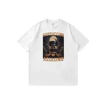 Camiseta unisex ligera de manga corta con estampado de figura de anime clásico Narutos-Cappuccino-Assasino - Blanco - Ver 1