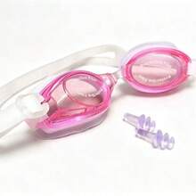High Quality PC Lens Double Seal Elastic Silicone Frame Waterproof Swimming Goggles, Suitable For Men And Women - Pink - View 2