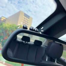 10/20pcs Mini Cartoon Charcoal Ball Adhesive Decor, Classic Black And White Color, Small Size Won't Block Vision, Exclusive Decoration For Car Dashboard, Cute Healing Car Accessory - Mini Coal Ball Ornaments - View 10