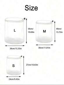 3pcs Mesh Laundry Bag Set (Small/Medium/Large) - Transparent Drawstring Washing Machine Protection Bags For Socks/Bras/Delicate Clothing | Reusable Clothing Organizer Bags (Home And Travel Use) - White - View 7
