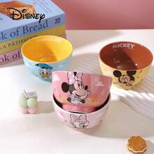 Juego de cuencos de arroz de la serie de dibujos animados de Disney Mickey, vajilla para el hogar. Vajilla de edición limitada de Disney, añadiendo diversión de cuento de hadas a tus comidas diarias. - Multicolor - Ver 3