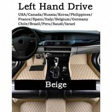 Premium Luxury PU Leather Embossed Car Floor Mats For Polestar 2 2020-2022, Waterproof Anti-Slip Stain-Resistant Durable Full Coverage Black Beige Multi-Color Mats, Universal For Left-Hand Drive And Right-Hand Drive - Multicolor - View 19