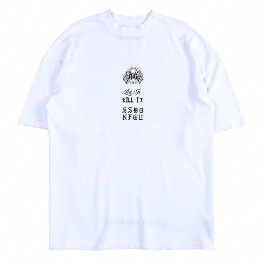 DARC Wolf Head Fitness American Style T-Shirt, Pure Cotton, Round Neck, Printed Short Sleeve - DSDT064 - Xem 1