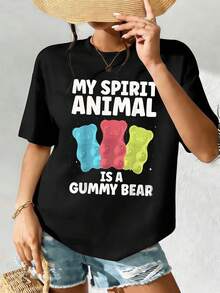 Women T-Shirts - Black - View 2