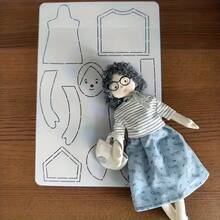 DIY Sewing Pattern Template, PET Sewing Template, Girl Pendant Doll Template - Doll Template - View 6