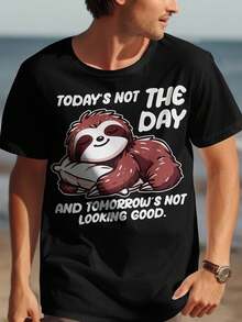 Cute Lazy other T1S1Hirt, Animal Lover Gift, Funny Quote T1EE, Relaxation Theme, other Art, C1Asual Wear, Unique Graphic S1Hirt, Humorous Design. - Negro - Ver 2
