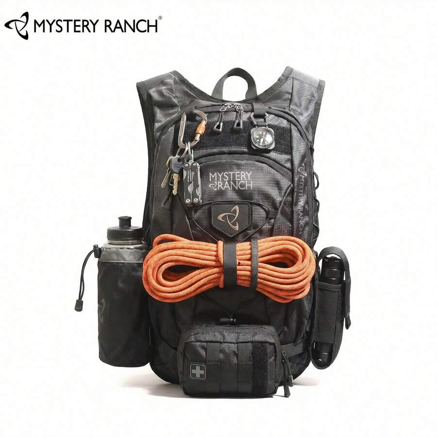 18L Mochila de senderismo para exteriores, mochila táctica unisex para ciclismo - Negro - Ver 1