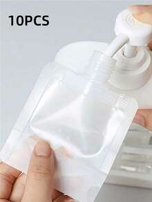 1/5/10pcs Botol Isi Ulang Datar untuk Perjalanan, Sampo, Losion, Kosmetik, Set Botol Isi Ulang Datar untuk Perjalanan 30ml/50ml/100ml untuk Tas Penyimpanan Perjalanan, Perlengkapan Perjalanan untuk Wisuda - View 15