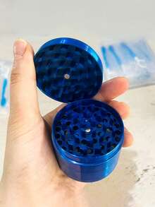 Molinillo de especias de aleación de aluminio de 4 capas con tapa magnética, patrón de constelación, molinillo portátil - Multicolor 1 - Ver 9