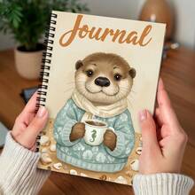 1pc Cute Animal Theme Spiral Notebook, Suitable For School And Office Use, Great Gift For Friends, Colleagues And Boyfriends/Girlfriends, Perfect For Planning - M - View 6