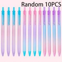 Juego de bolígrafos de punta de bola de color degradado de tamaño mediano con tinta azul, experiencia de escritura suave de 0.7 mm, ideal para el hogar, la oficina, la escuela y otras ocasiones - Conjuntos - Ver 10