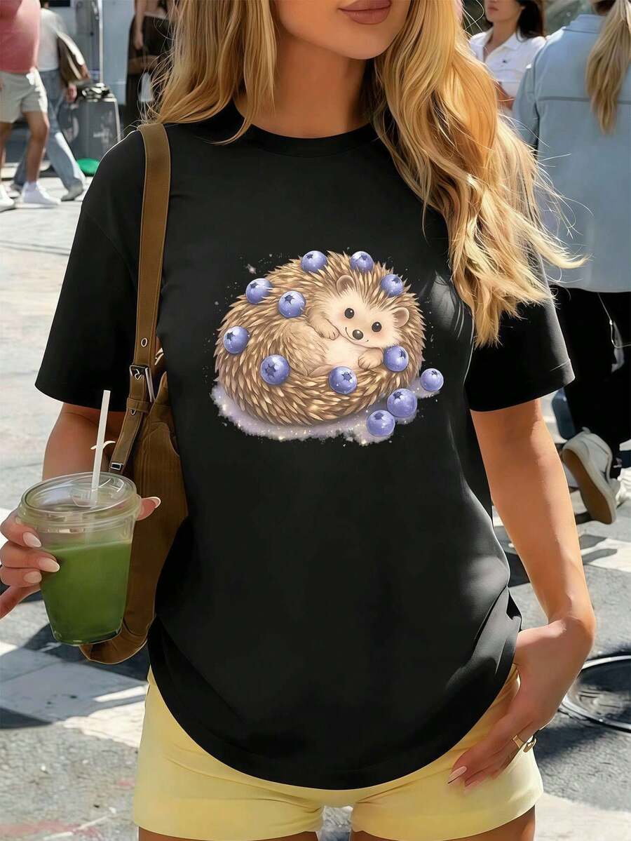 Women T-Shirts - Black - View 1